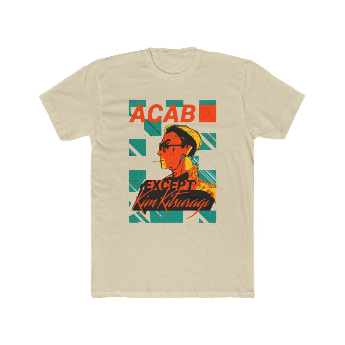 Acab Except Kim Kitsuragi T Shirt | Disco Elysium - alternate angle 4, merchandise