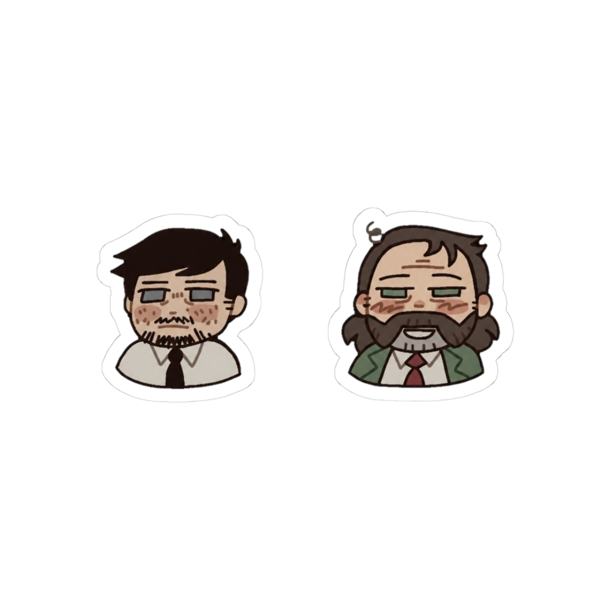 Jean and Harry Disco Elysium UGLYYYY stickers