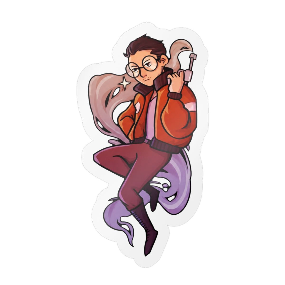 Kim Kitsuragi Vinyl Sticker | Disco Elysium Fan Decal - alternate angle 4, merchandise