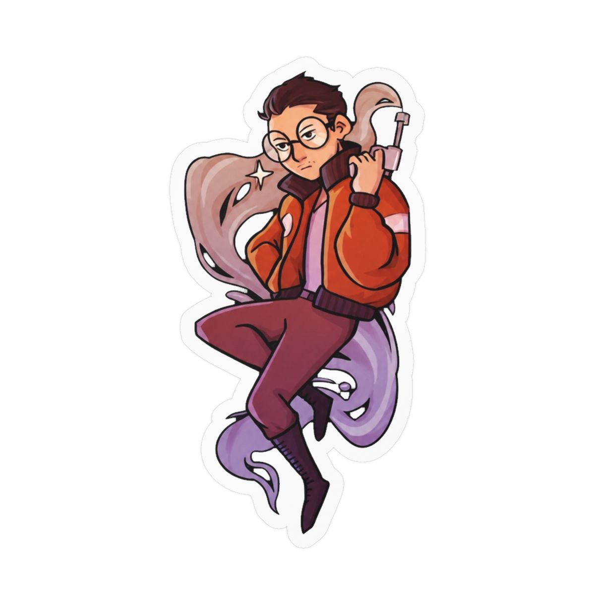 Kim Kitsuragi Vinyl Sticker | Disco Elysium Fan Decal - alternate angle 2, merchandise