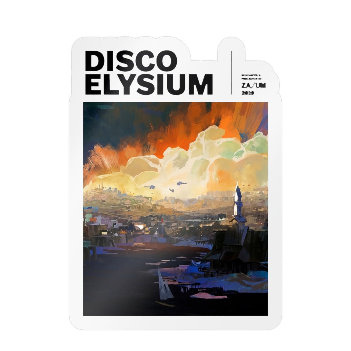 Disco Elysium Inspired Sticker | Retro Detective Vinyl Decal - alternate angle 4, merchandise