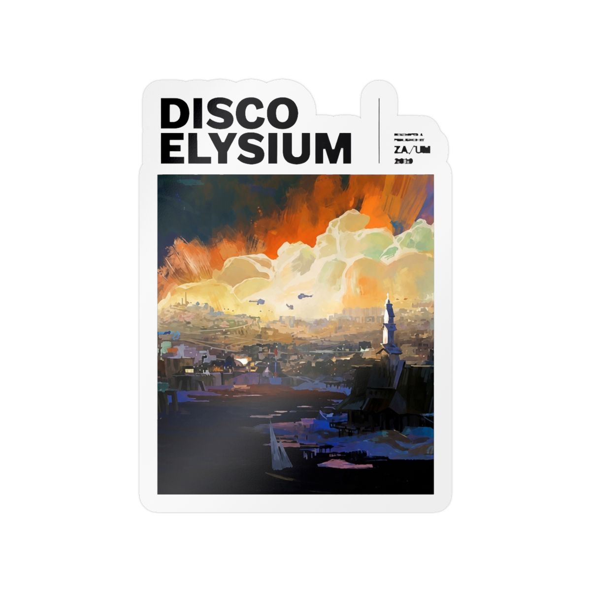 Disco Elysium Inspired Sticker | Retro Detective Vinyl Decal - alternate angle 5, merchandise