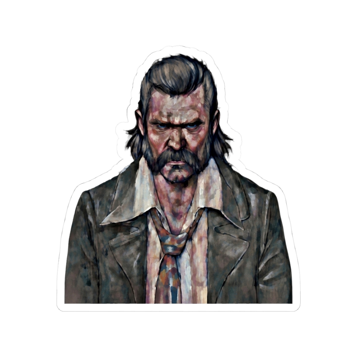 Disco Elysium Sticker | Retro Detective Vinyl Decal for Fans