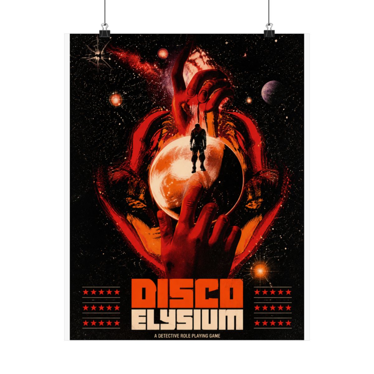 Disco elysium one sheet - alternate angle 2, merchandise