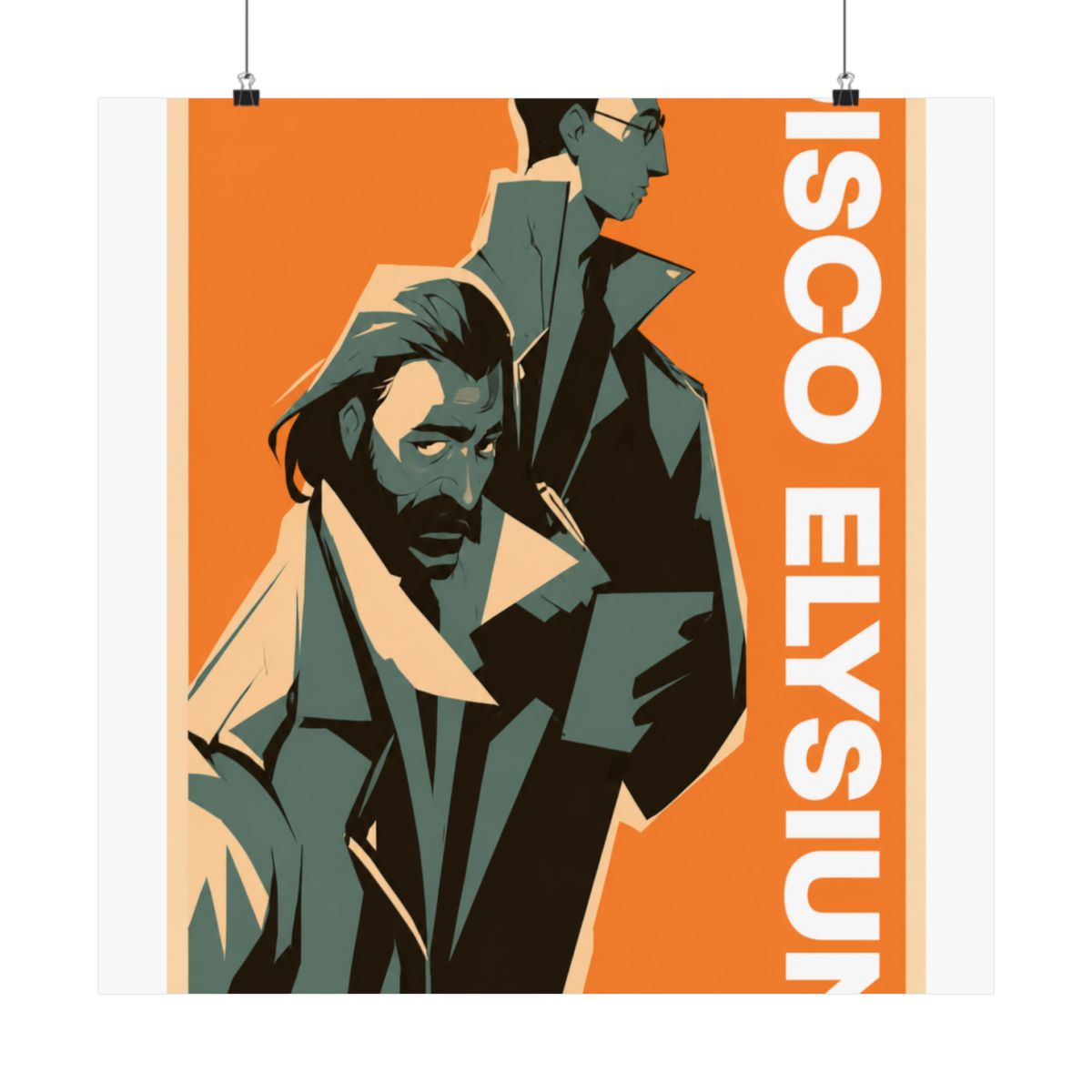 Minimalist Poster | Modern Wall Art Print for Room Decor | Disco Elysium - alternate angle 5, merchandise