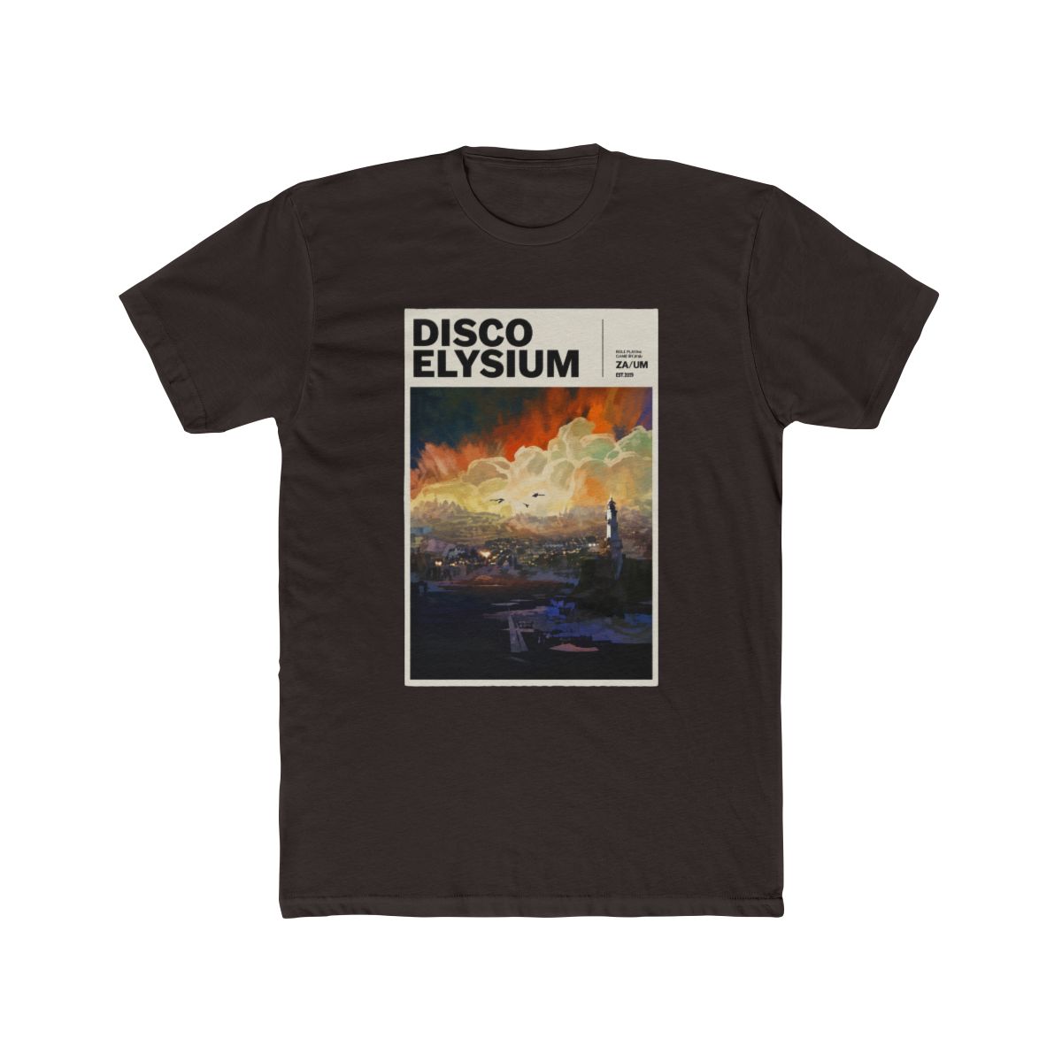 Disco Elysium Baggy T Shirt Men Women Black Organic Cotton Baggy Tee Black, schwarz., XXL, Schwarz - alternate angle 2, merchandise