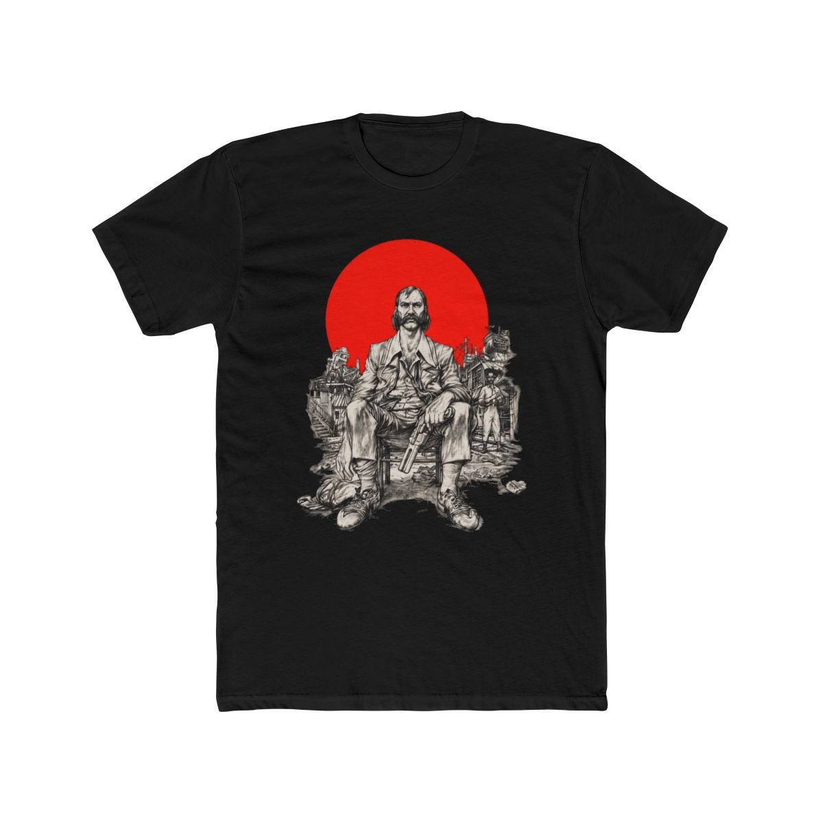 TEQUILA SUNSET NATURAL T Shirt | Disco Elysium - alternate angle 3, merchandise