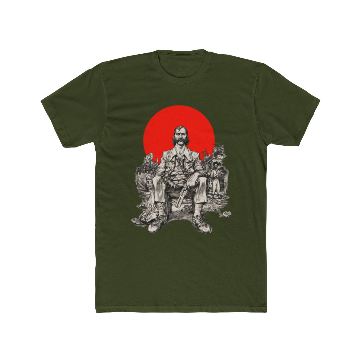 TEQUILA SUNSET NATURAL T Shirt | Disco Elysium - alternate angle 5, merchandise
