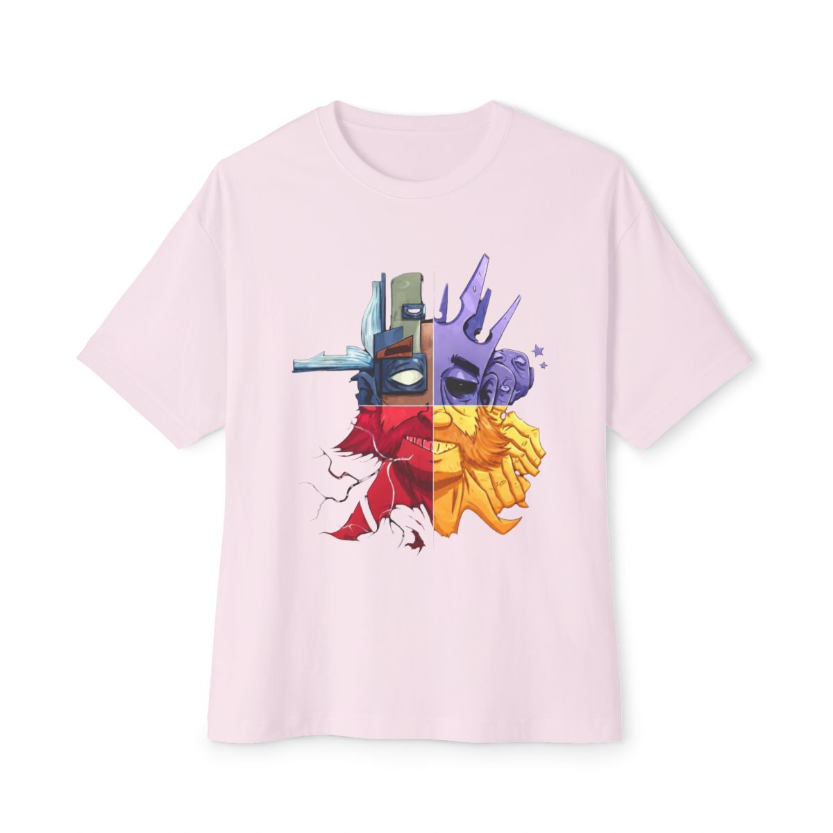 Disco Elysium Washed Graphic Tee Oversized T-Shirt, Neo Noir RPG Inspired Artwork, Vintage Style Soft Cotton Shirt, Relaxed Streetwear Fit, Thought Provoking Detective Aesthetic Graphic Tee for Game and Art Fans - alternate angle 2, merchandise