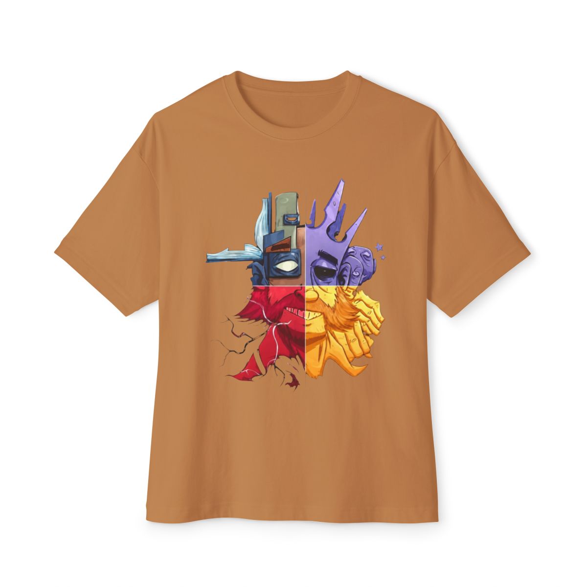 Disco Elysium Washed Graphic Tee Oversized T-Shirt, Neo Noir RPG Inspired Artwork, Vintage Style Soft Cotton Shirt, Relaxed Streetwear Fit, Thought Provoking Detective Aesthetic Graphic Tee for Game and Art Fans - alternate angle 5, merchandise