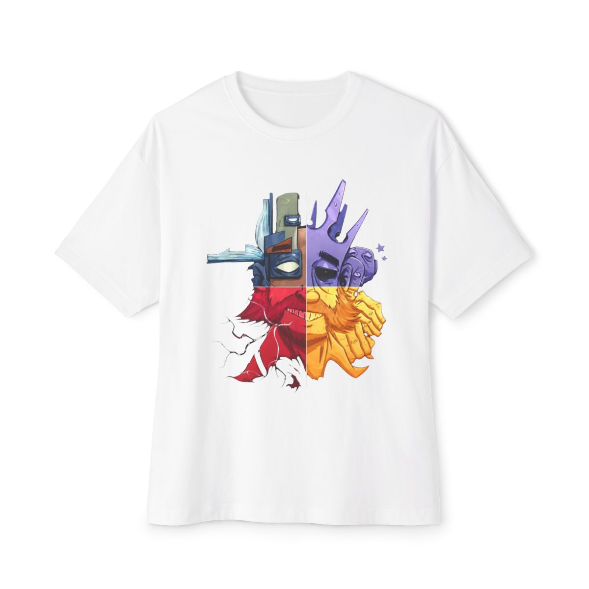 Disco Elysium Washed Graphic Tee Oversized T-Shirt, Neo Noir RPG Inspired Artwork, Vintage Style Soft Cotton Shirt, Relaxed Streetwear Fit, Thought Provoking Detective Aesthetic Graphic Tee for Game and Art Fans - Official T-Shirts merchandise